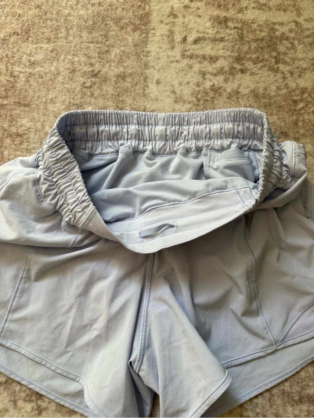 Lululemon Light Blue LR Running Shorts